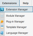 Extension Manager Joomla 2.5