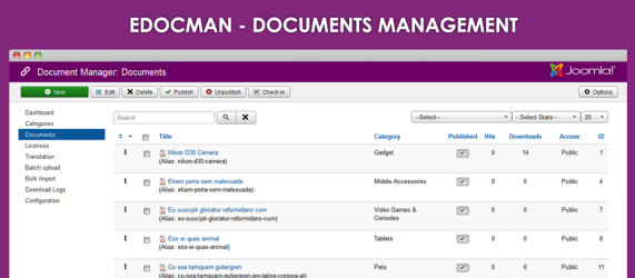 EDocman - Joomla Download Manager - Documents Management - Joomla ...