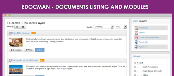 EDocman - Joomla Download Manager - Documents Management - Joomla ...