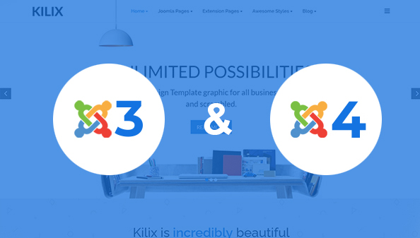 Kilix Fully Compatible with Joomla 3 & Joomla 4