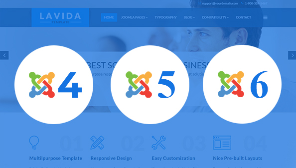Lavida Fully Compatible with Joomla 4, Joomla 5 & Joomla 6